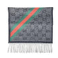 GUCCI WOOL BLEND SIGNATURE WEB SCARF