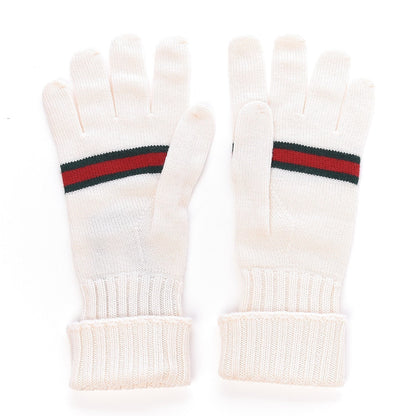 Gucci Wool Web Stripes Gloves