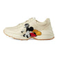 GUCCI X DISNEY MEN'S RHYTON MICKEY MO  LEATHER TRAINERS