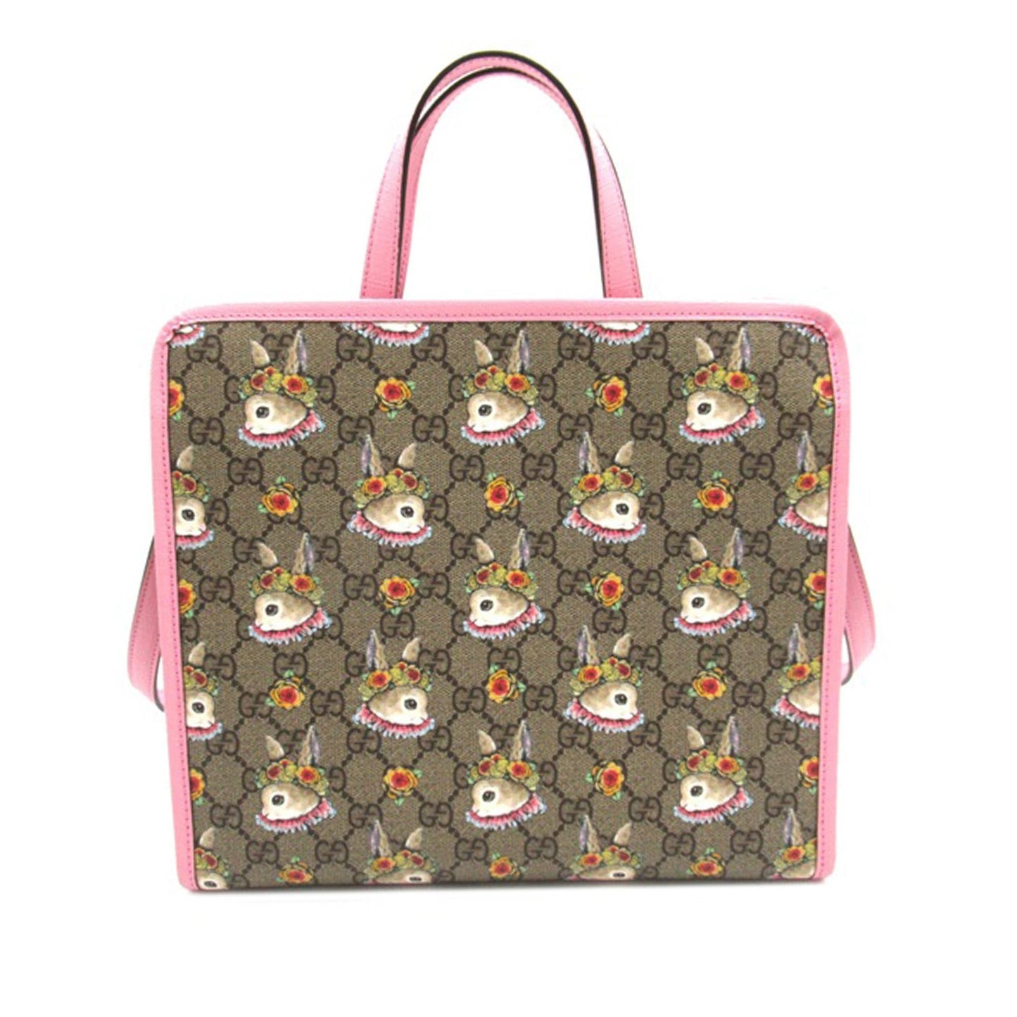 Gucci Yuko Higuchi GG Supreme Floral Rabbit Satchel (0nTePk)