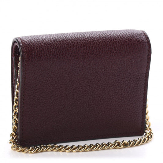 GUCCI Calfskin Zumi Chain Wallet