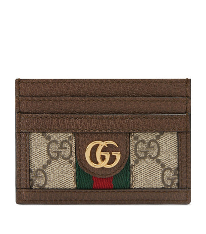 GUCCI GG OPHIDIA MONOGRAM CARD HOLDER