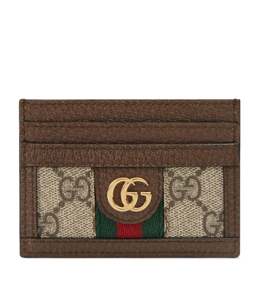 GUCCI GG OPHIDIA MONOGRAM CARD HOLDER
