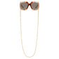 GUCCI CHAIN-TRIMMED SQUARE OVERSIZED SUNGLASSES