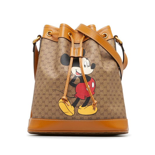 Gucci x Disney Small GG Supreme Bucket Bag (USm5CD)
