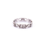 Gucci 18K White Gold Flora Narrow Ring