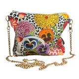 Floral Leopard   Silk Scarf Crossbody Bag