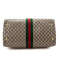 Gucci Brown Monogram GG Supreme Canvas Web Ophidia Medium Duffle Bag