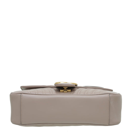 Gucci Dusty Pink GG Marmont Matelassé Small Bag