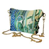 Fringe Harness   Silk Scarf Crossbody Bag
