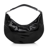 GUCCI PATENT LEATHER HALF MOON BAG