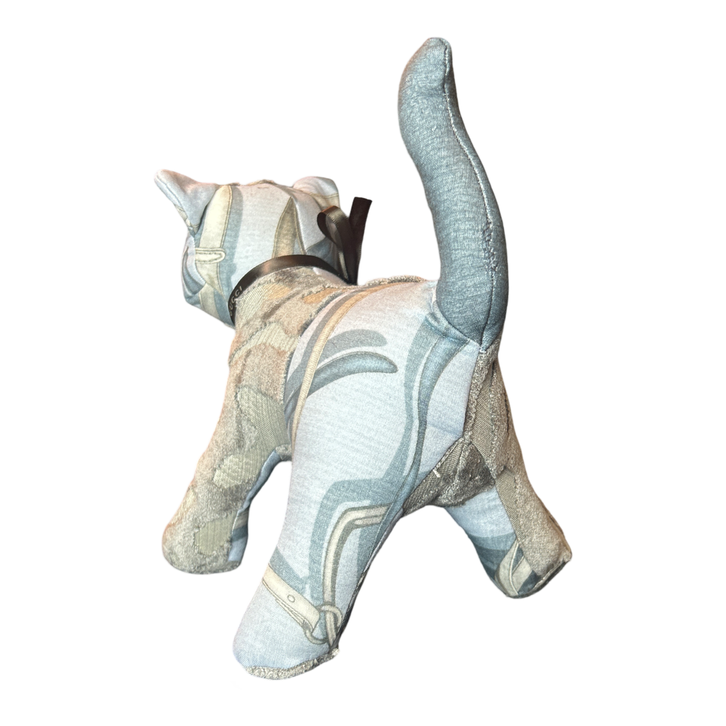 Equestrian Gray   Silk Scarf Charming Kitten