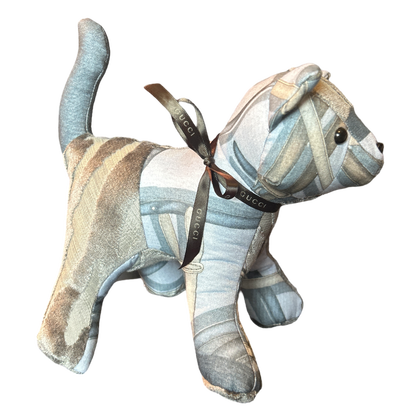 Equestrian Gray   Silk Scarf Charming Kitten