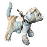 Equestrian Gray   Silk Scarf Charming Kitten