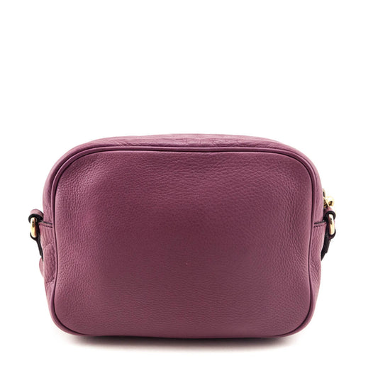 Gucci Peonia Pebbled Calfskin Soho Disco Crossbody