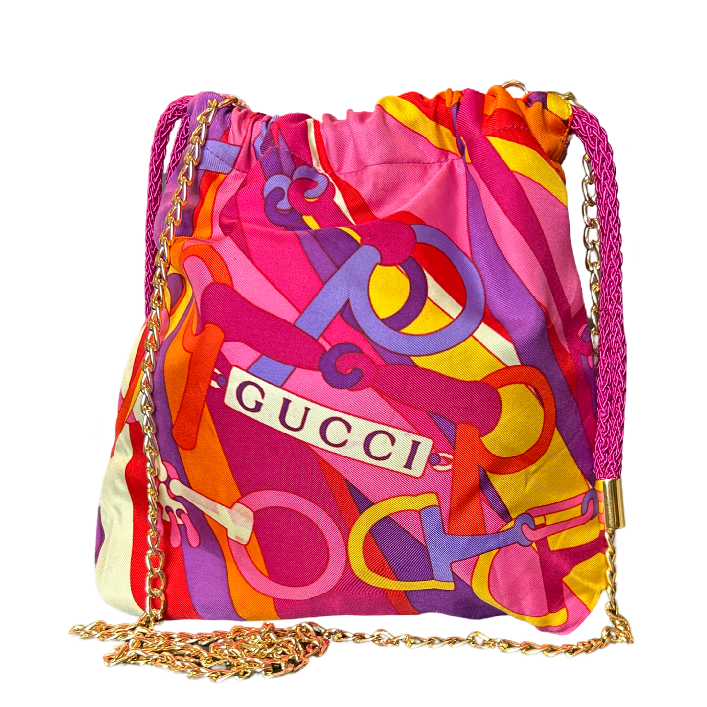Pop Art Equestrian   Scarf Drawstring Crossbody Bag