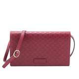 Gucci Red Microguccissima Crossbody Wallet