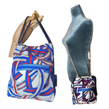 Ribbons   Scarf Drawstring Crossbody Bag