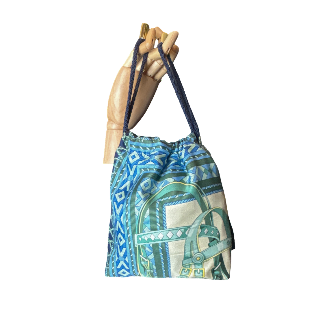 Fringe Harness   Scarf Drawstring Crossbody Bag
