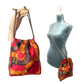 Red Harness   Scarf Drawstring Crossbody Bag