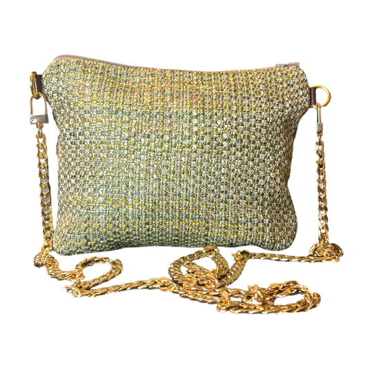 GG Logo Flora   Silk Scarf Crossbody Bag