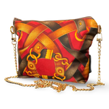 Harness Red   Silk Scarf Crossbody Bag