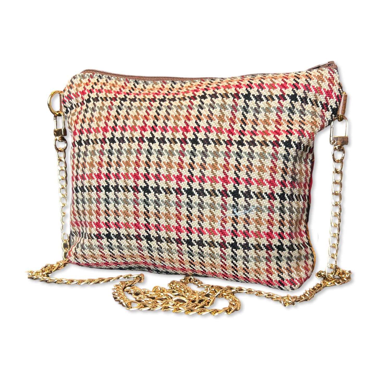 Harness Red   Silk Scarf Crossbody Bag