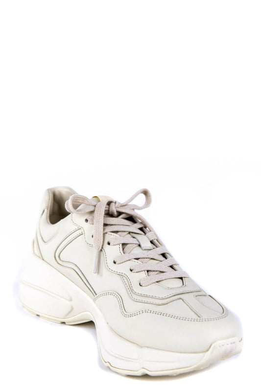 Gucci Ivory 2018 Rhyton GG Web Sneakers Size ?IT 40 | US 10