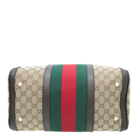 Gucci Tricolor GG   Web Joy Boston Medium Bag