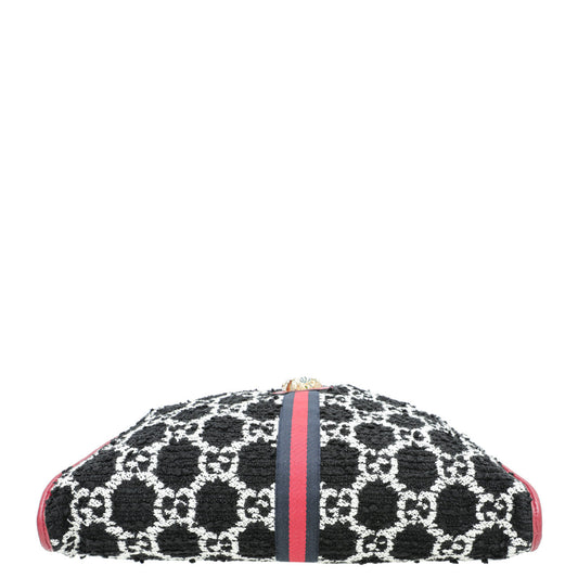 Gucci Tricolor Rajah Jacquard Tweed Tote Large Bag
