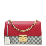 Gucci Bicolor GG Supreme Padlock Medium Bag