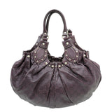 Gucci Violet GG Guccissima Studded Pelham Medium Bag