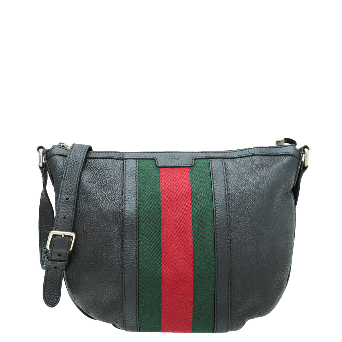 Gucci Black   Web Crossbody Medium Bag