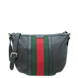 Gucci Black   Web Crossbody Medium Bag
