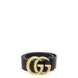 Gucci Dark Brown Double G Buckle Belt 38