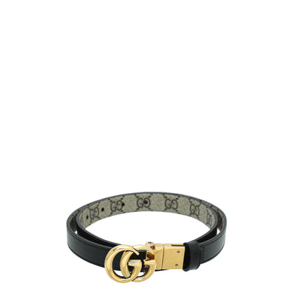 Gucci Biolor GG Supreme Reversible GG Marmont Belt 30