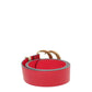 Gucci Red Double G Torchon Leather Belt 36