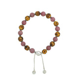Gucci Old Pink Bamboo Stone Adjustable Bracelet