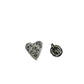 Gucci Silver Logo Heart Studs Mini Earrings