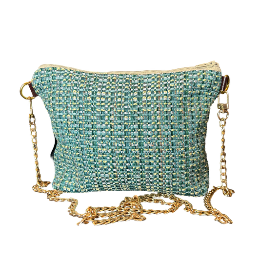 Fringe Harness   Silk Scarf Crossbody Bag
