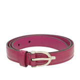 Gucci Red Violet Stirrup Buckle Belt 30