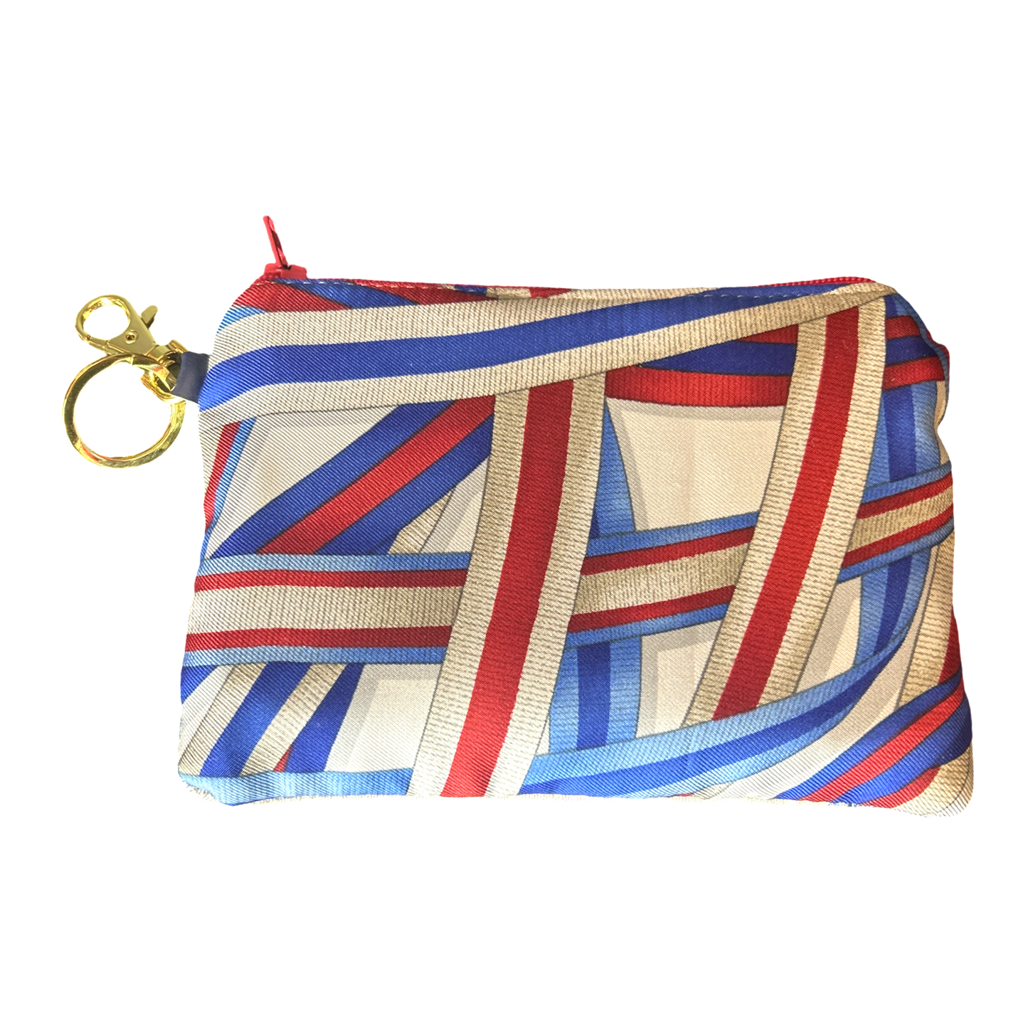 Ribbons   Silk Scarf Coffee Run Keychain Bag
