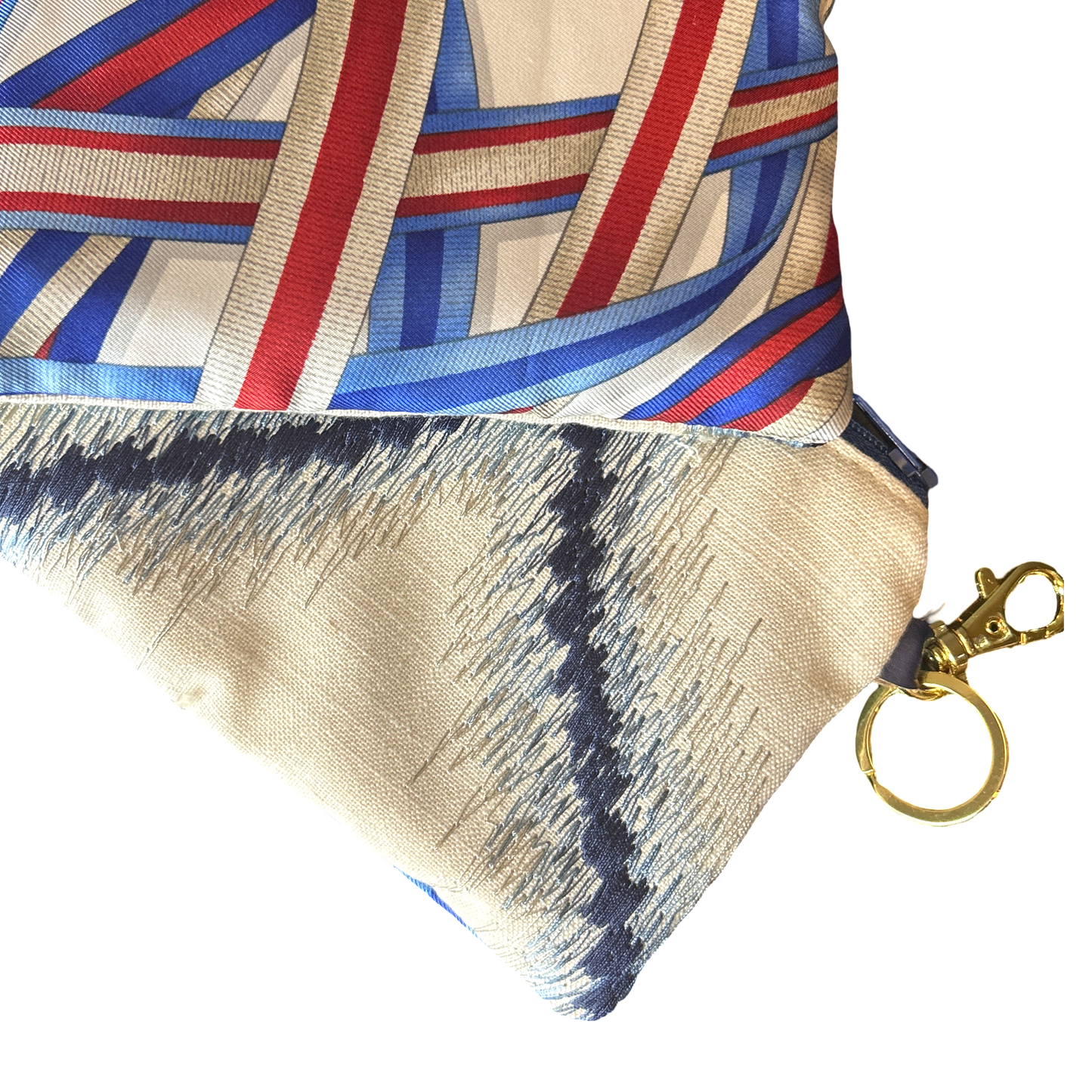 Ribbons   Silk Scarf Coffee Run Keychain Bag