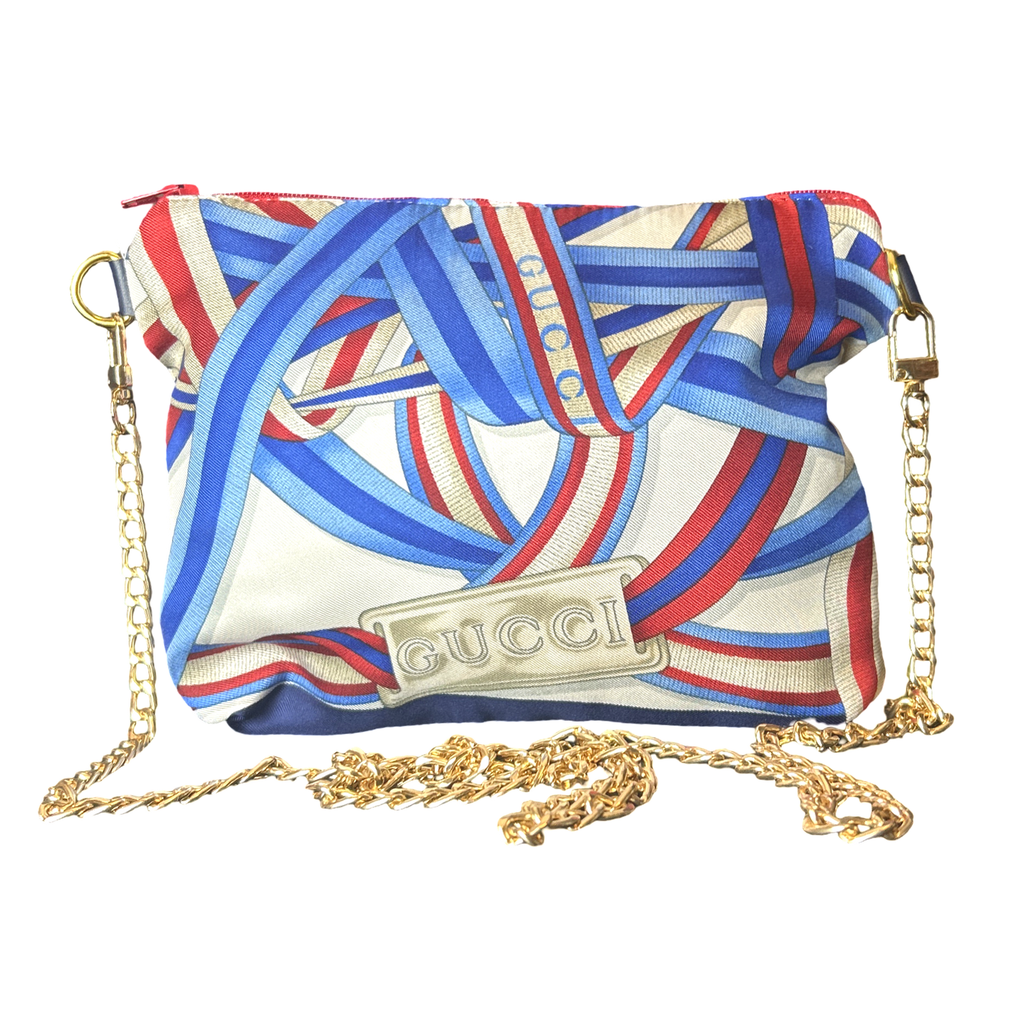 Ribbons   Silk Scarf Crossbody Bag