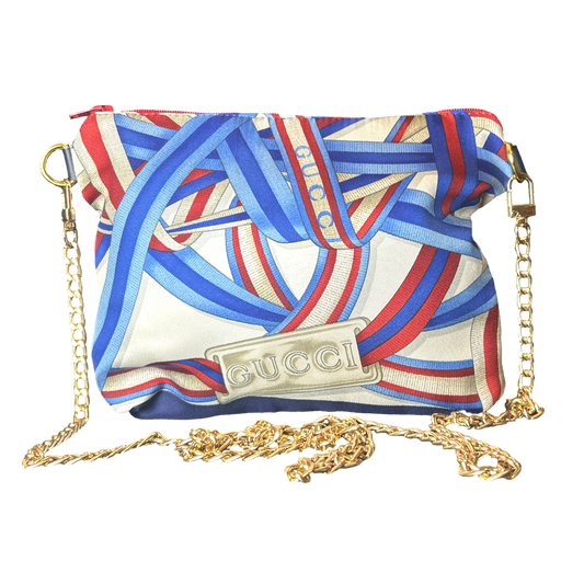 Ribbons   Silk Scarf Crossbody Bag