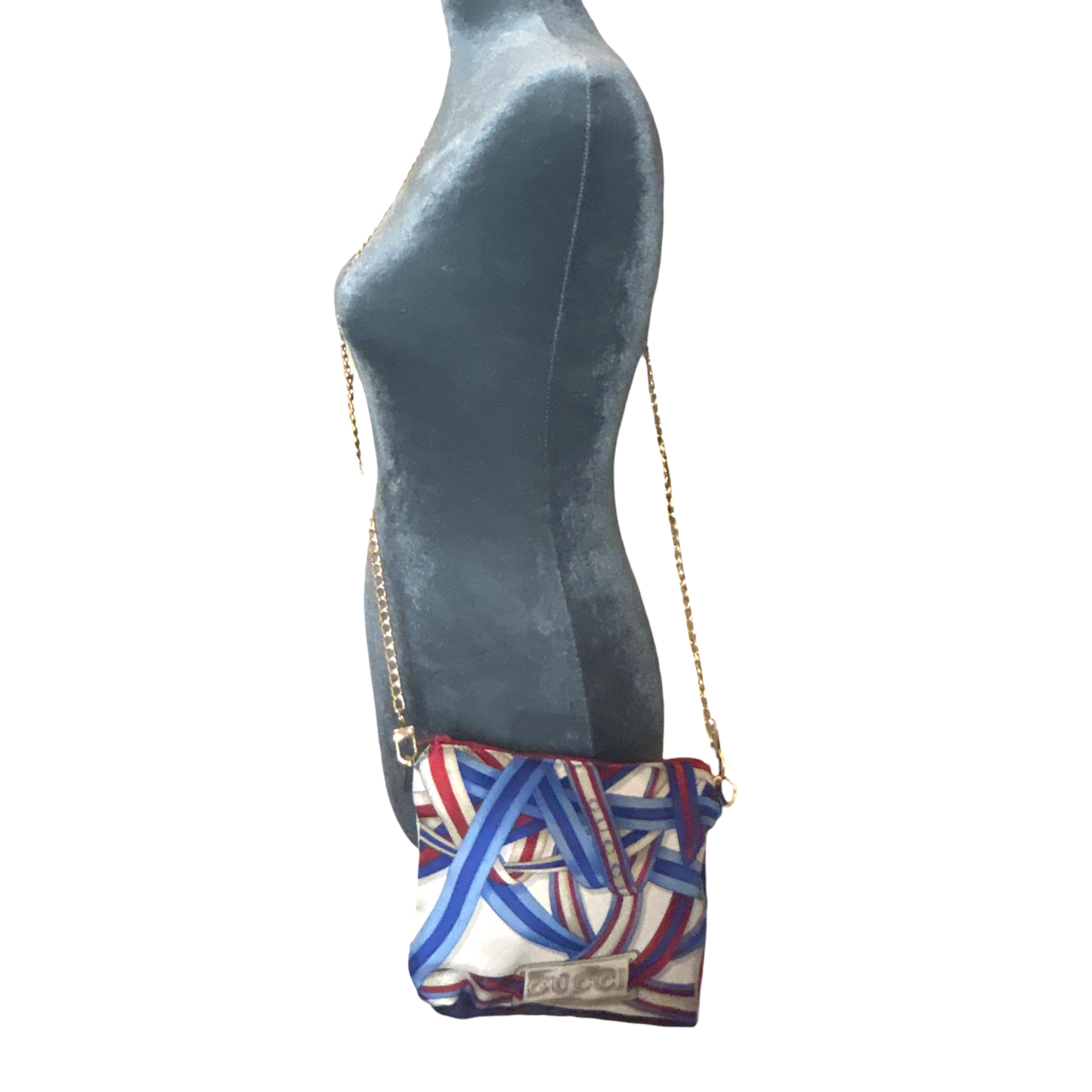 Ribbons   Silk Scarf Crossbody Bag
