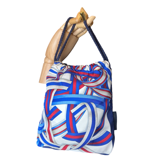 Ribbons   Scarf Drawstring Crossbody Bag