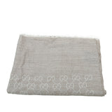 Gucci Beige GG Wool Silk Scarf