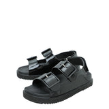 Gucci Black G Rubber Mini Double Sandal 34