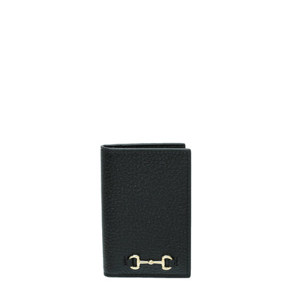Gucci Black Horsebit Card Case